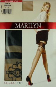 Marilyn ALLURE F01 R1/2 rajstopy jak pończochy visone